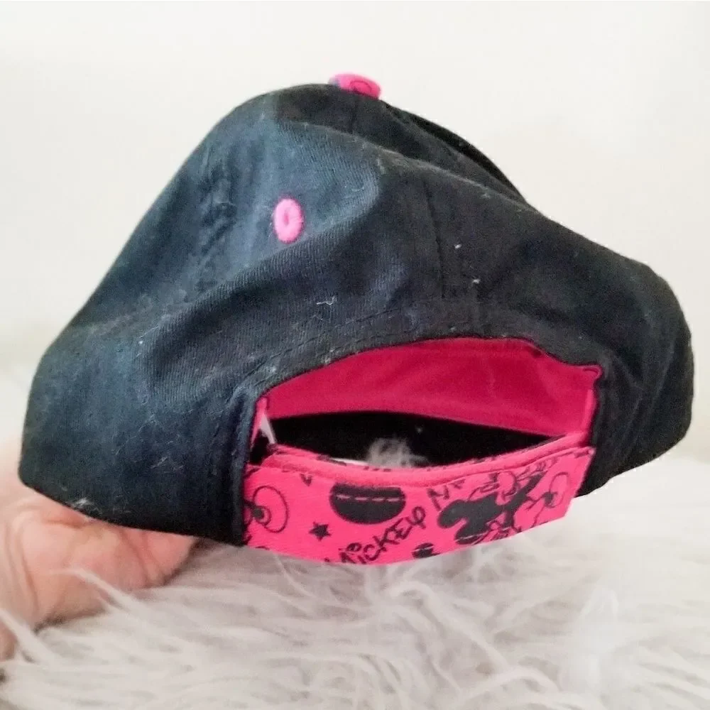 Disney parks hat pink and black youth